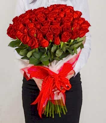 Heart�s Whisper - 101 K�rm�z� G�l Buketi